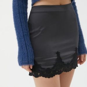 Black lacy urban skirt
